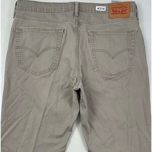 LEVI'S 541 ATHLETIC TAPER STRETCH Pants Men's Actual 37X32 Khaki White Tab Jeans